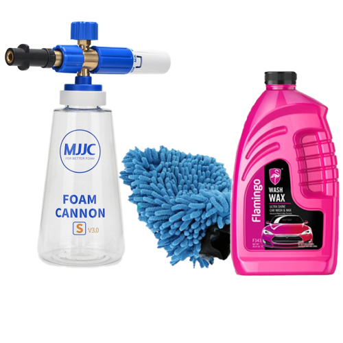 بكج فوم قن mjjc وصلة كارشر مع قفاز وشامبو 1 بتر