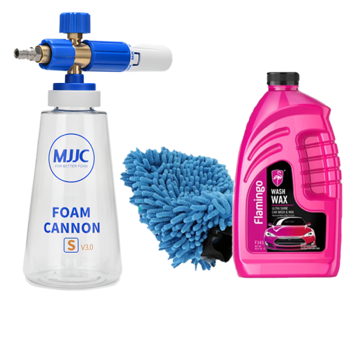 بكج فوم قن mjjc وصلة السريعة مع قفاز وشامبو 1 بتر