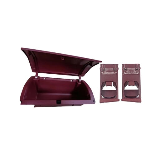 بكج - هايلوكس | درج أكواب عنابي - ديكور درج لون عن...